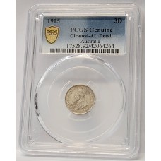 AUSTRALIA 1915 . THREEPENCE . GENUINE AUSTRALIA 1915 . THREEPENCE . GENUINE